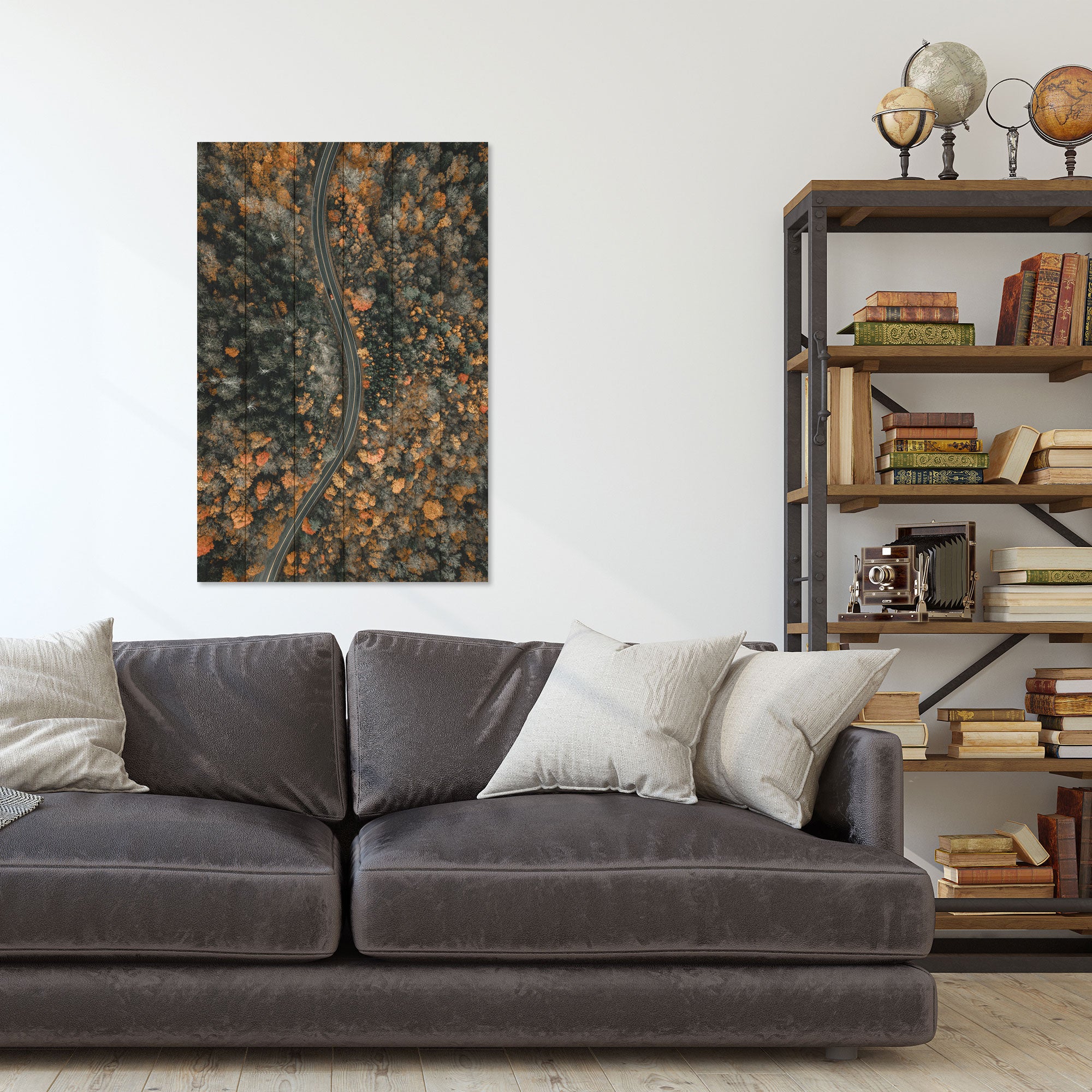 Obraz Wood Winding Road-20x30 cm