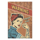 Obraz Wood Warning-50x70 cm