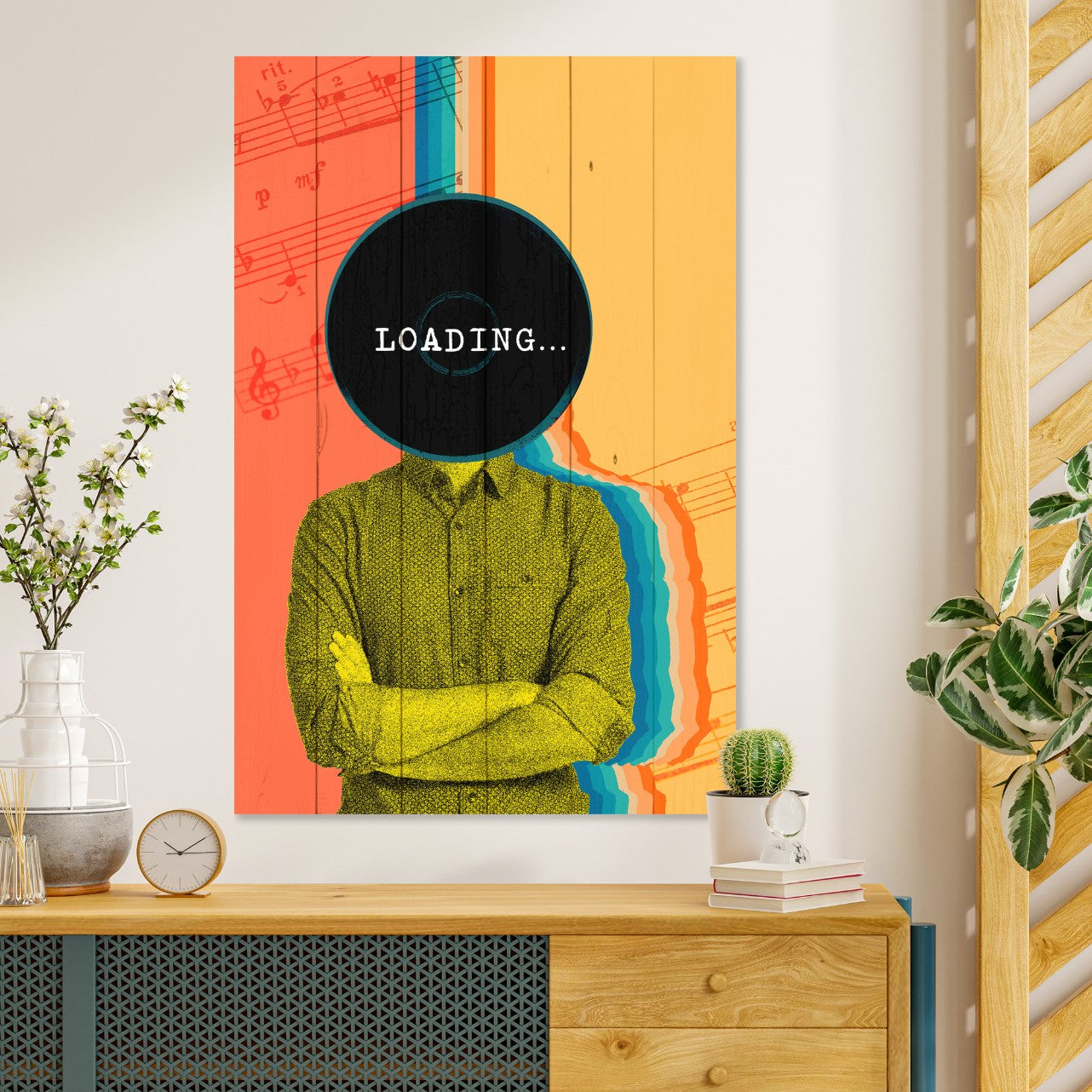 Obraz Wood Vintage Loading-20x30 cm