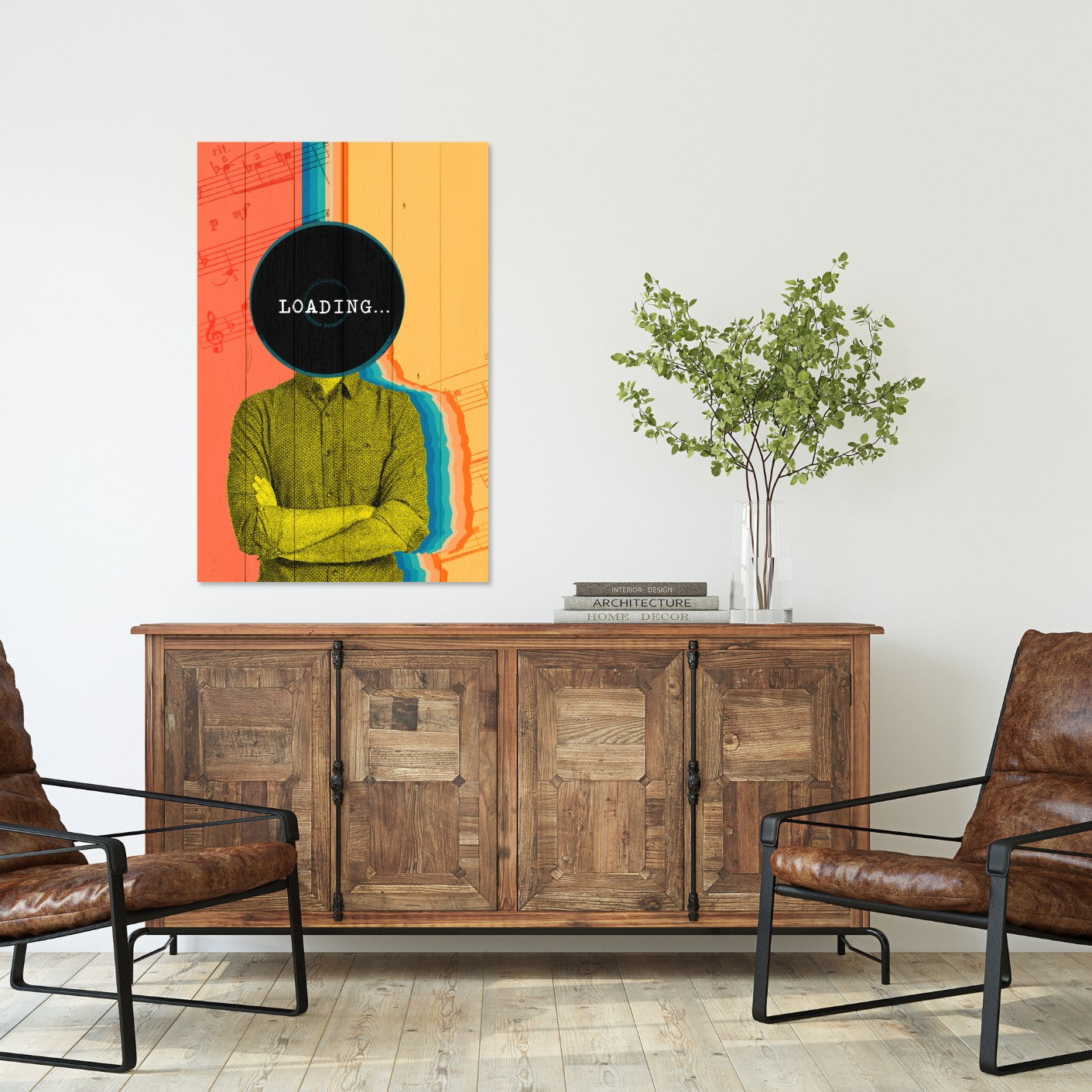 Obraz Wood Vintage Loading-20x30 cm