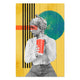 Obraz Wood Vintage Woman with Drink-30x40 cm