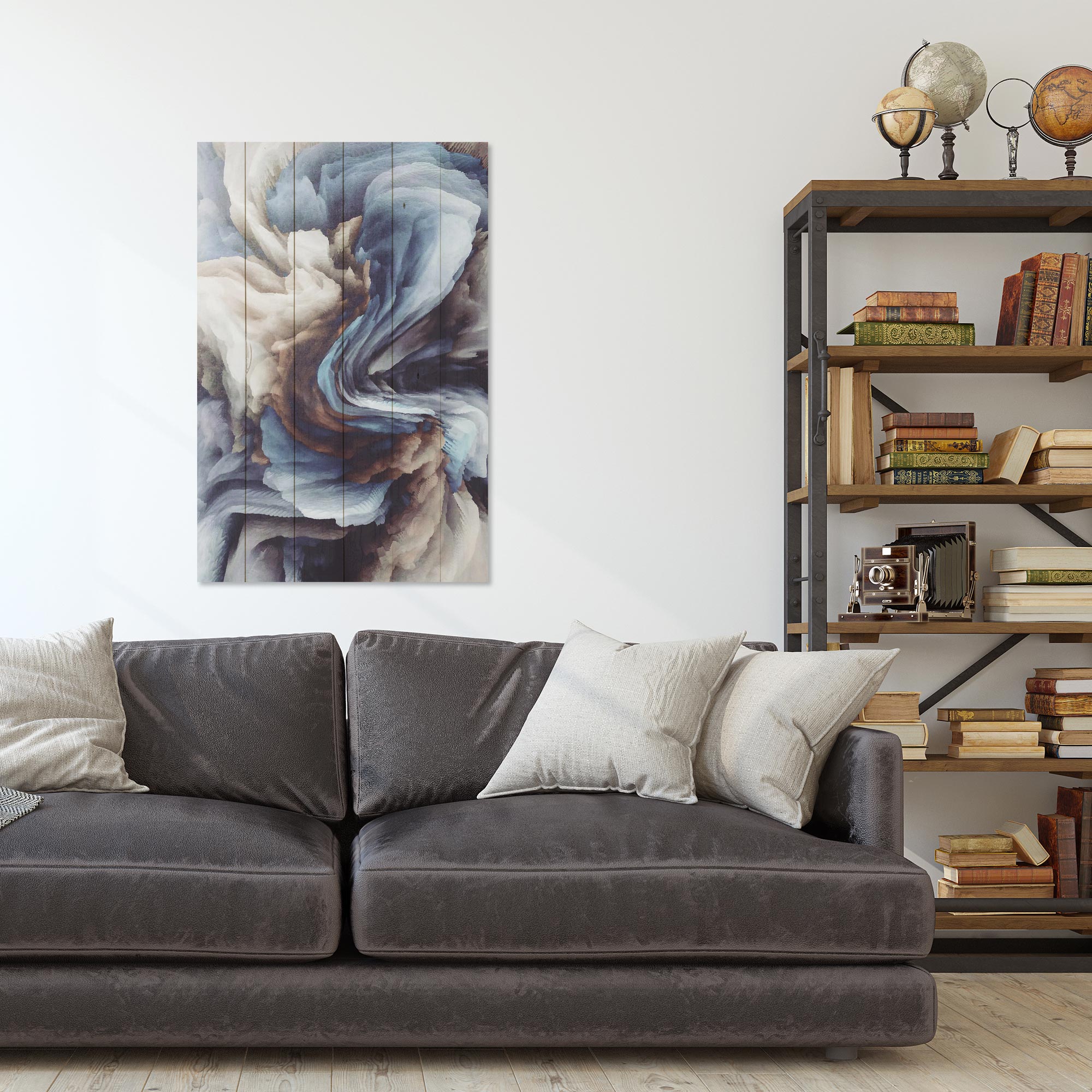 Obraz Wood Swirling Shapes