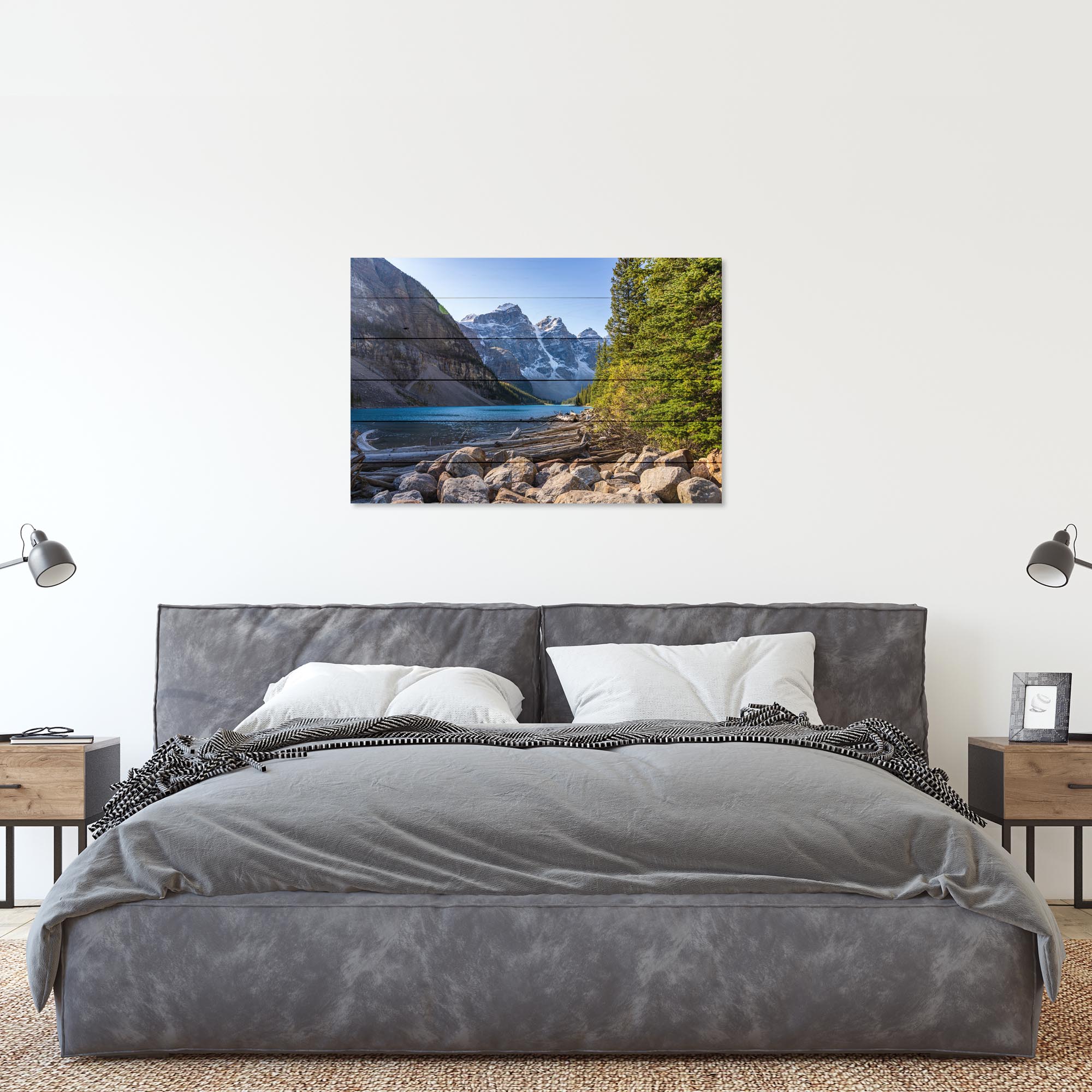 Wood Picture Summer Beautiful Landscape-20x30 cm
