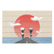 Wood Picture Vintage Collage Surfers Road-70x90 cm