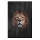 Obraz Wood Portrait of a Lion-70x90 cm