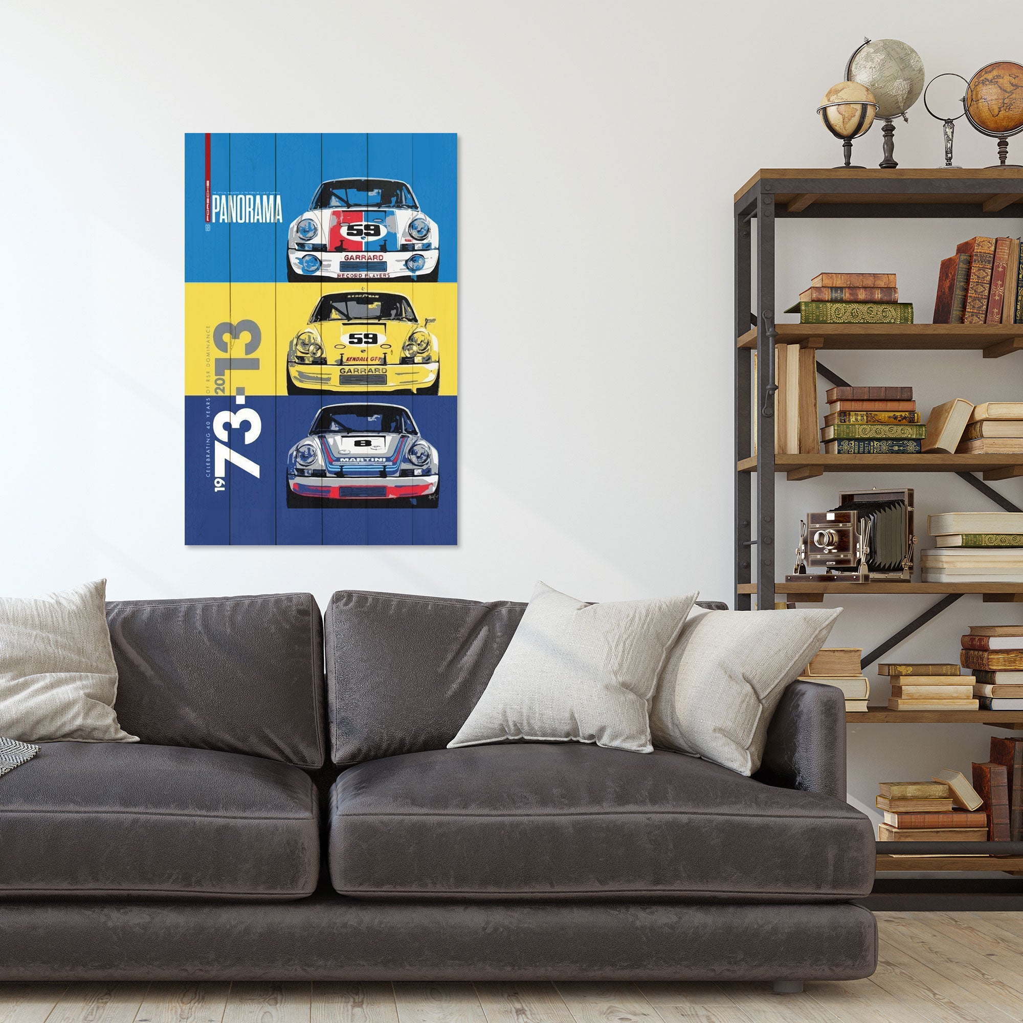 Obraz Wood Rally Cars-50x70 cm