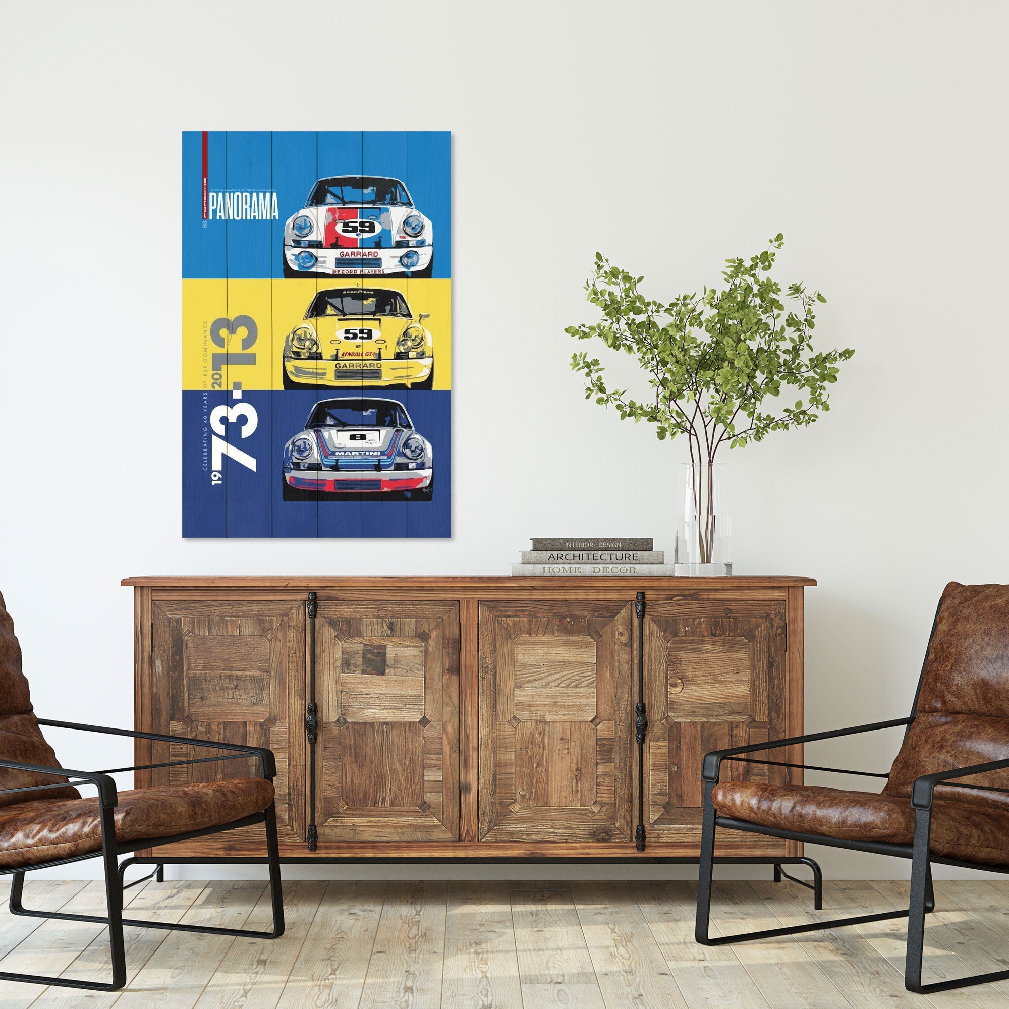 Obraz Wood Rally Cars-40x60 cm