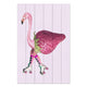 Obraz Wood Pink Flamingo with Strawberry-40x60 cm