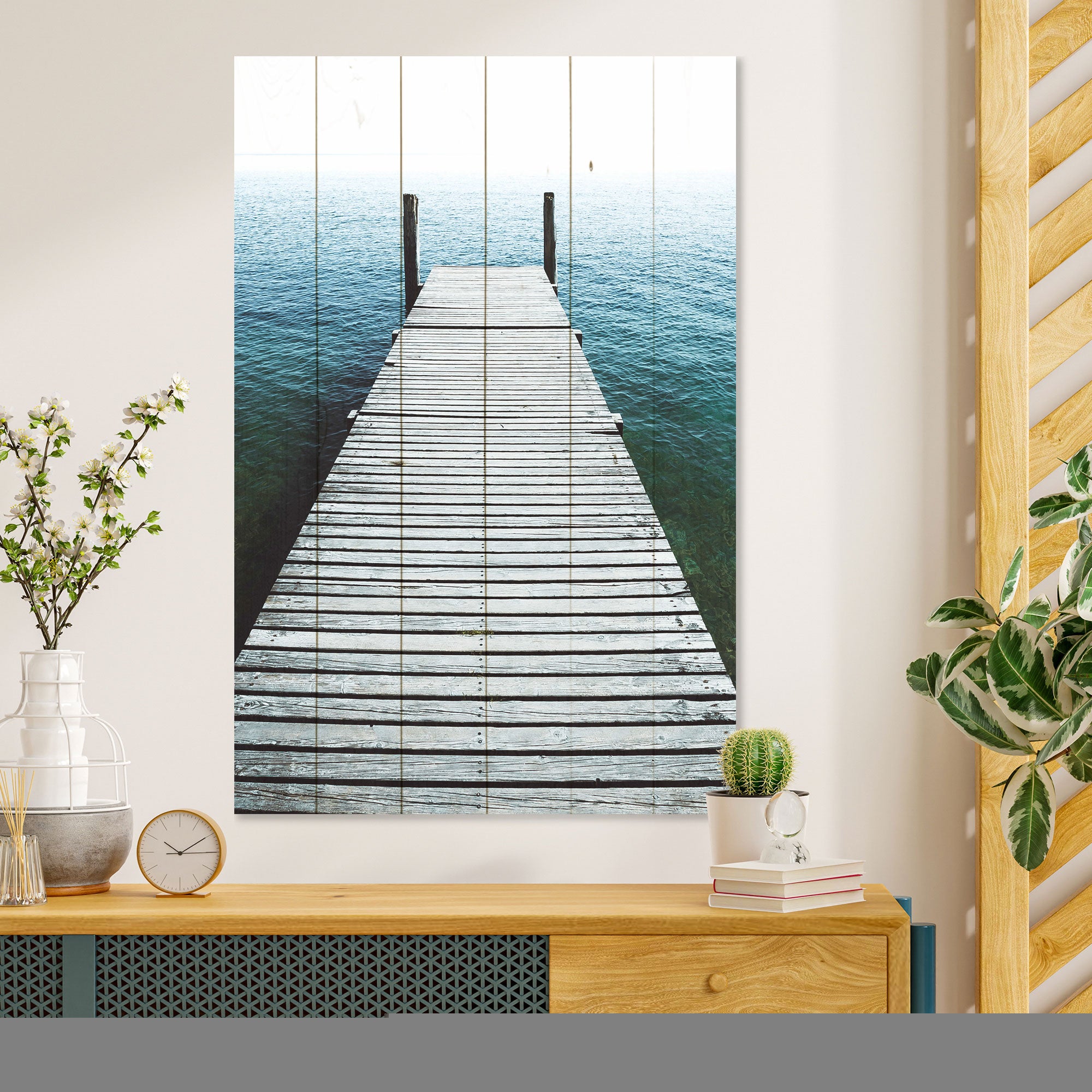 Obraz Wood Prístav-50x70 cm