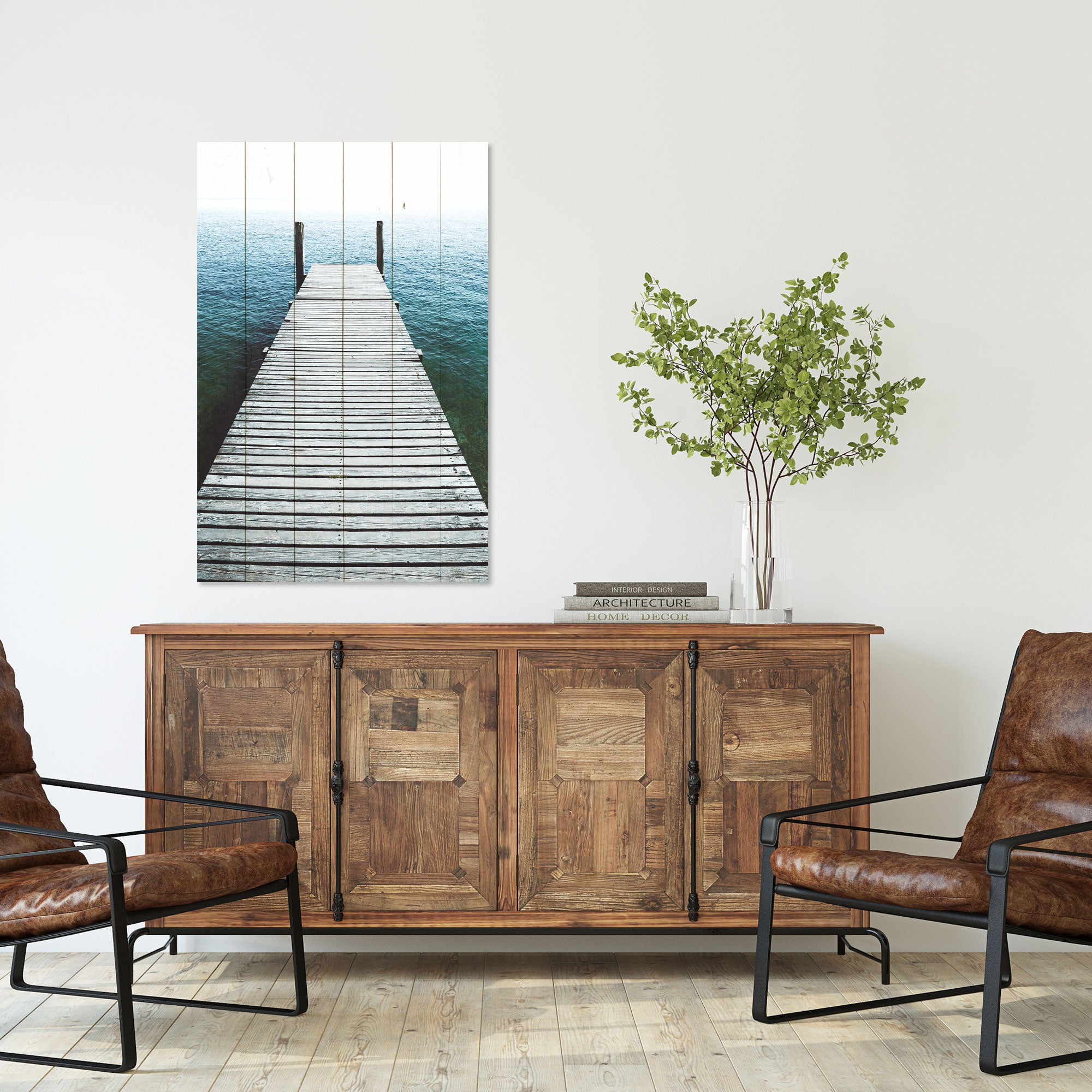 Obraz Wood Prístav-50x70 cm