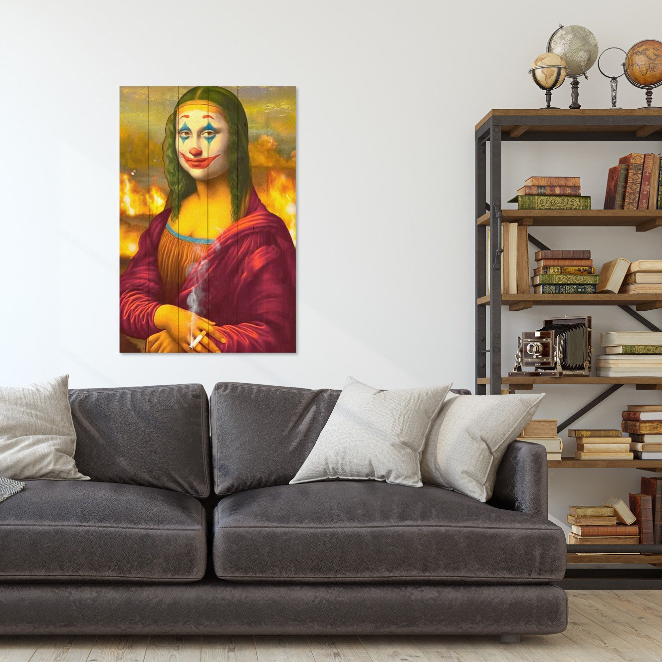 Obraz Wood Mona Lisa Collage Jocker-40x60 cm