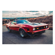 Bild Holz Roter Mustang-30x40 cm