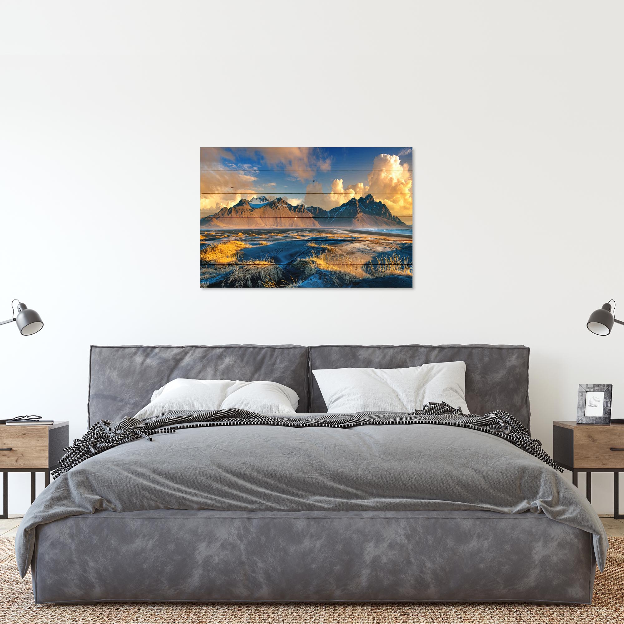 Obraz Wood Horské Krajiny-40x60 cm