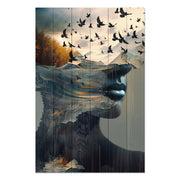 Bild Wood Offener Geist-20x30 cm
