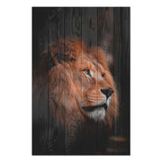 Obraz Wood Profil Lva-30x40 cm