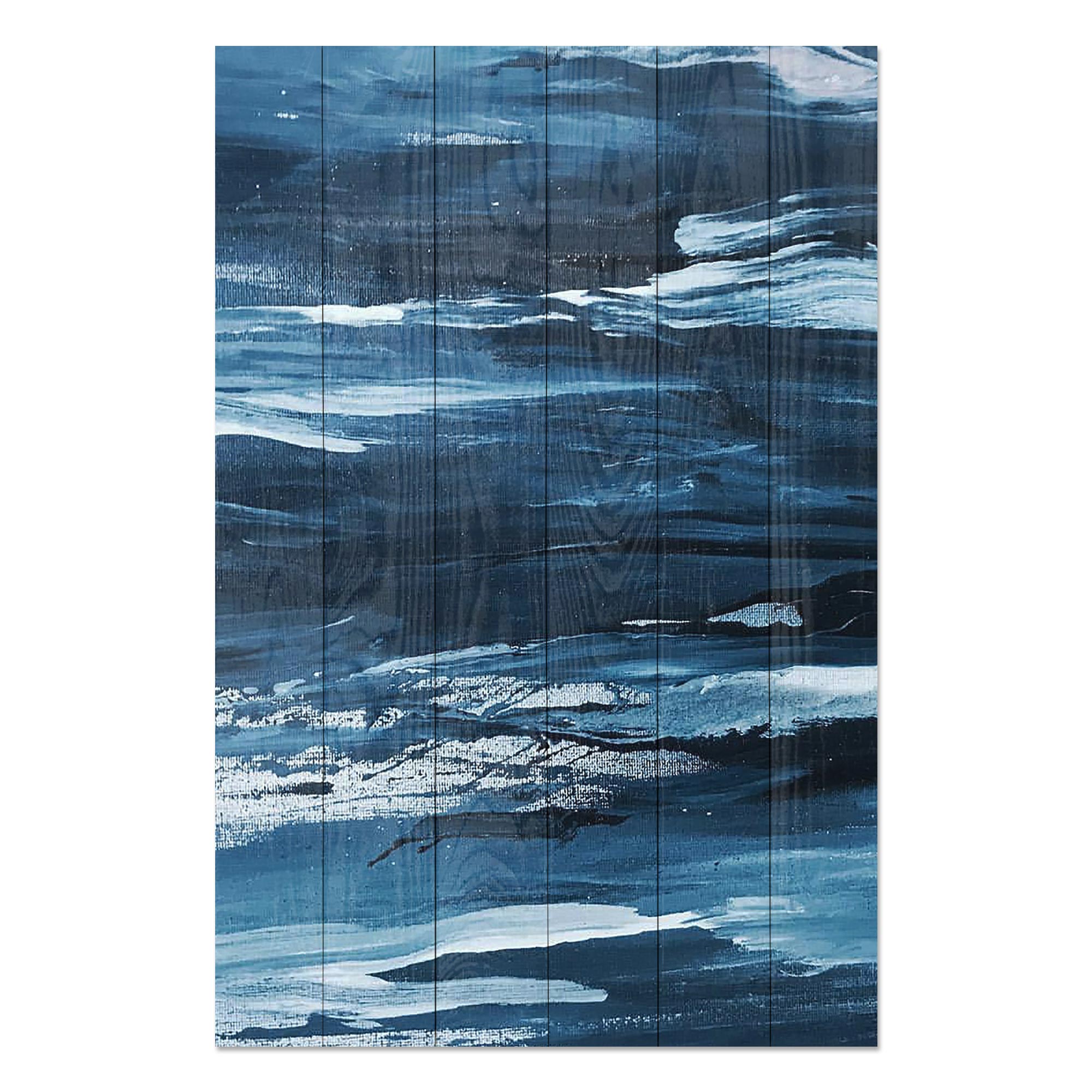 Bild Wood Raues Meer-50x70 cm