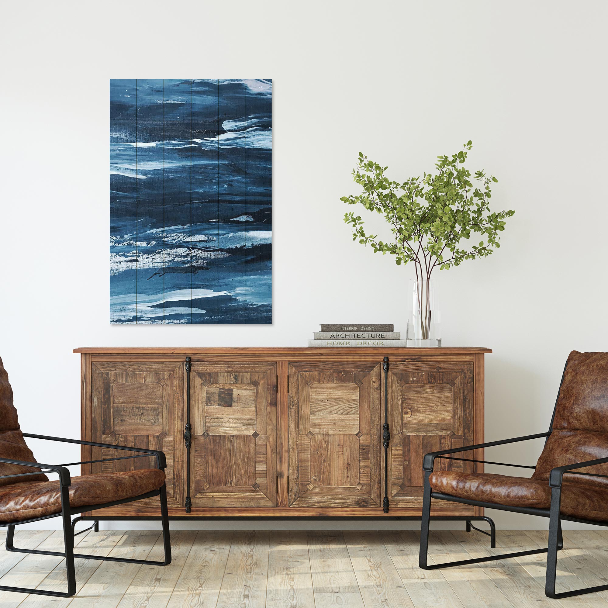 Bild Wood Raues Meer-50x70 cm