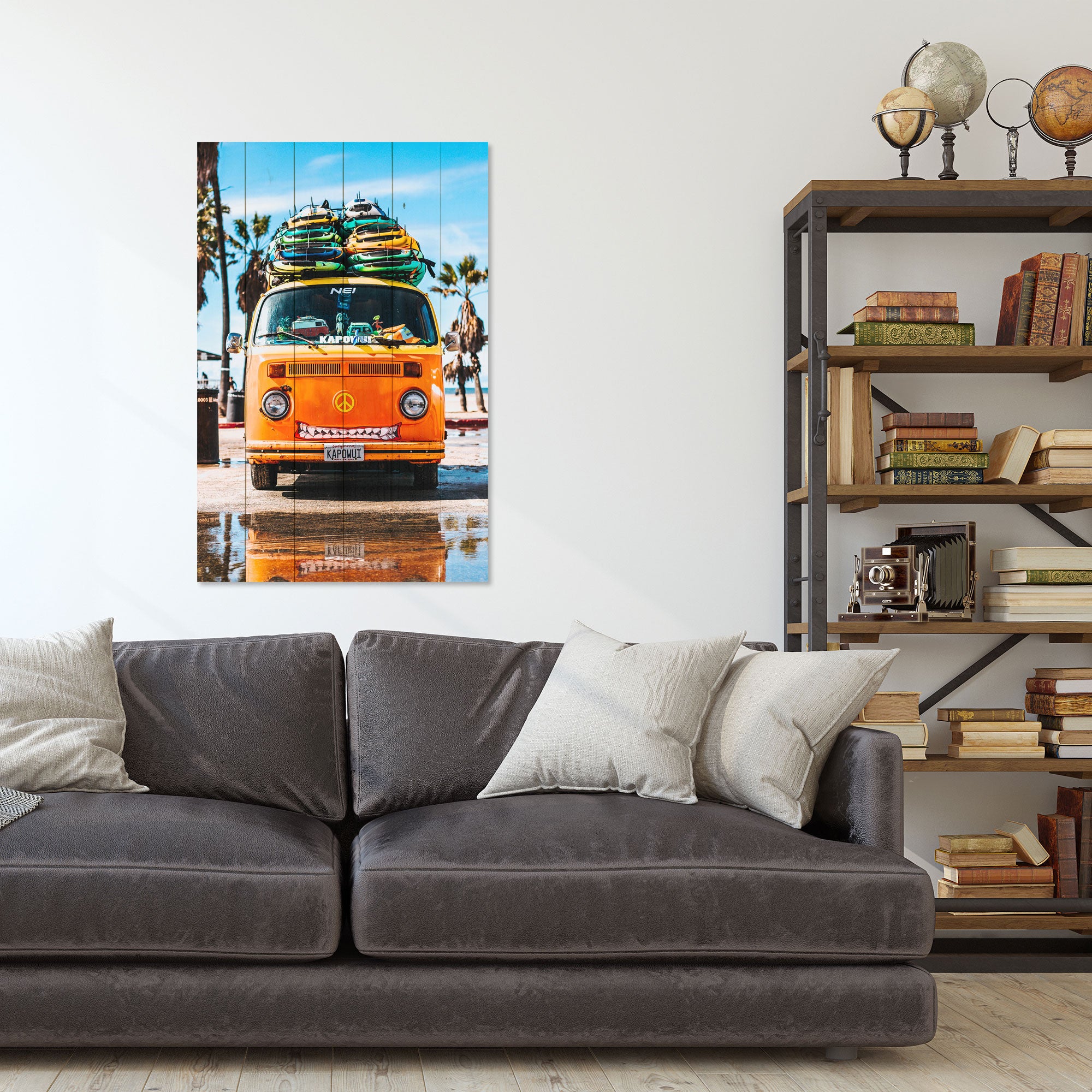 Wood Hippie Painting