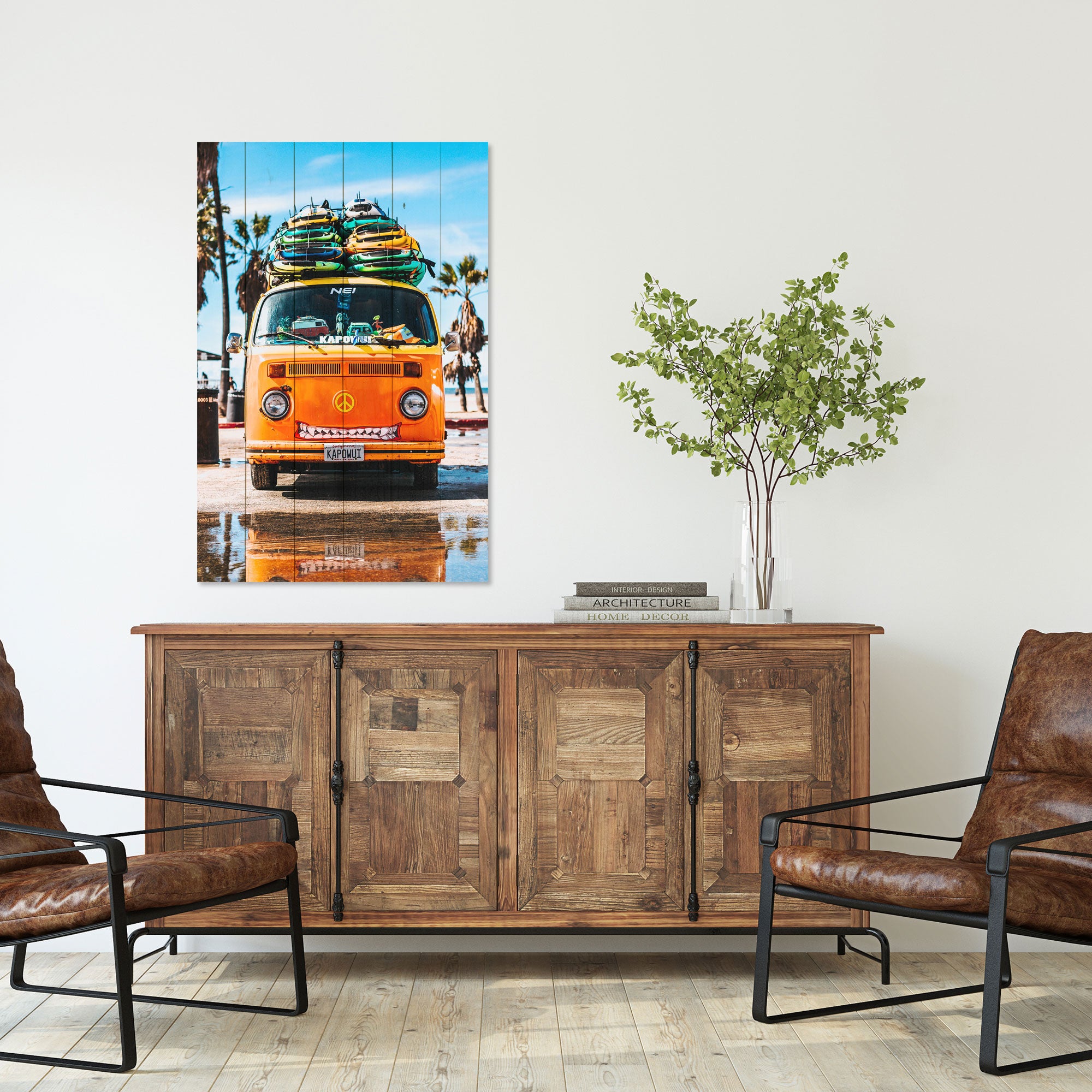 Obraz Wood Hippie-40x60 cm