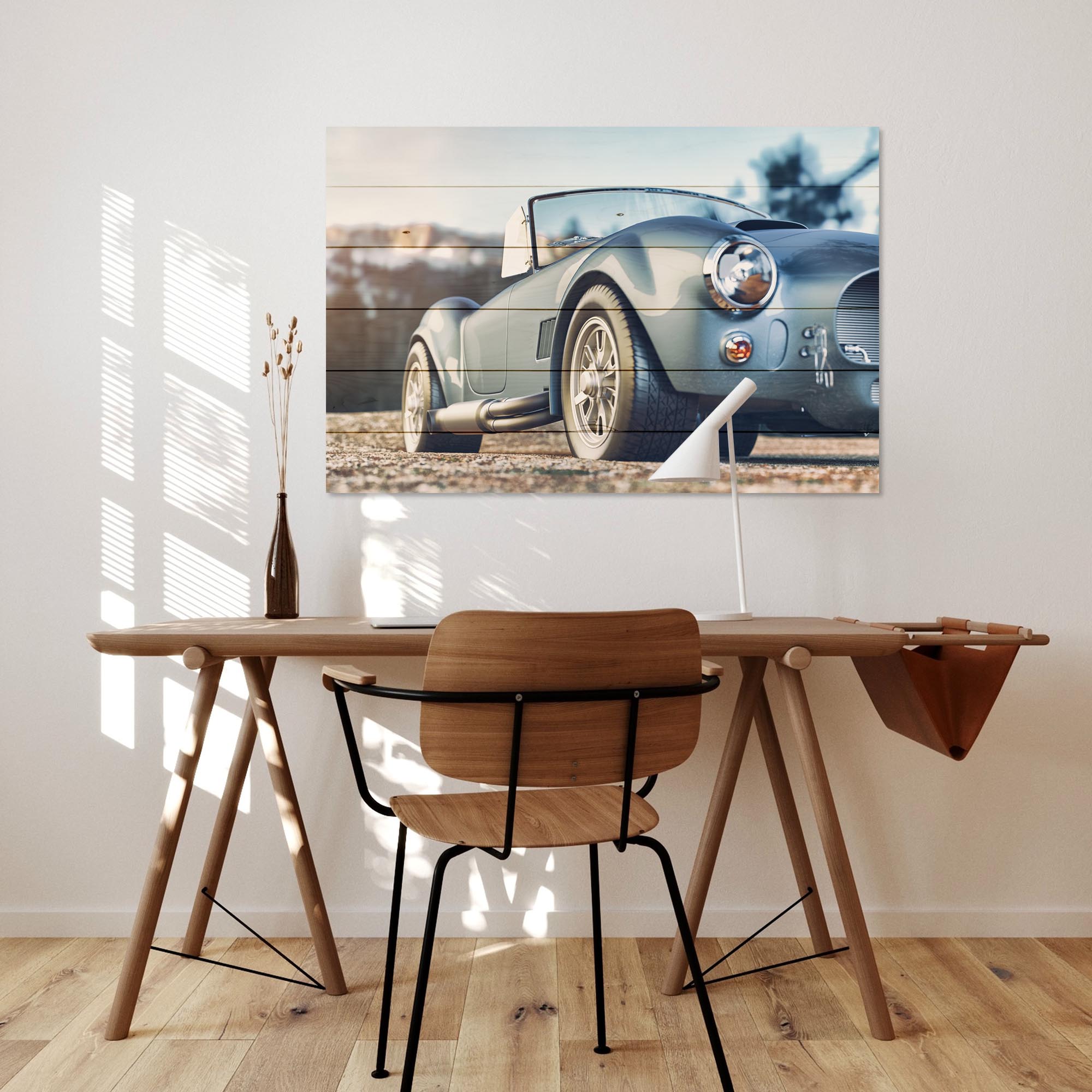 Obraz Wood Klasické retro auto-20x30 cm