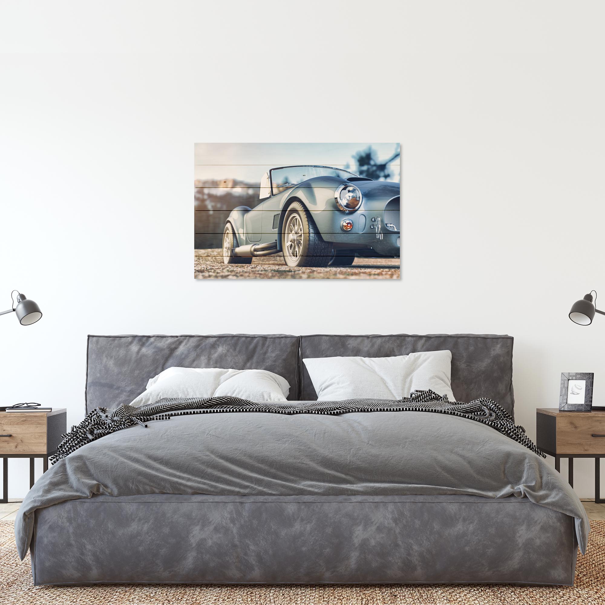 Bild Wood Klassisches Retroauto-50x70 cm