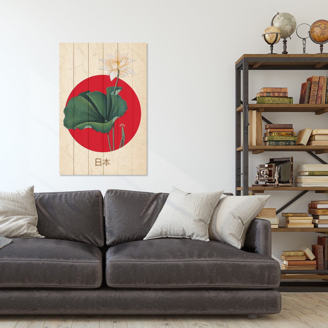 Obraz Wood Japonská koláž-20x30 cm