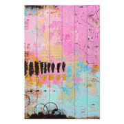 Obraz Wood Colorful Brush Strokes-20x30 cm