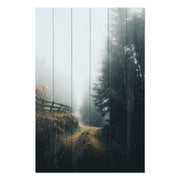Obraz Wood Foggy Landscape-30x30 cm