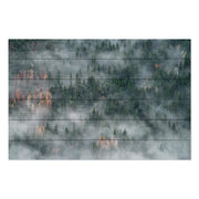 Obraz Wood Wald nach dem Regen-20x30 cm