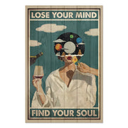 Wood Picture Lose your Mind-30x30 cm