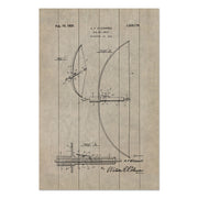 Obraz Wood Old Fashioned Bow-60x90 cm