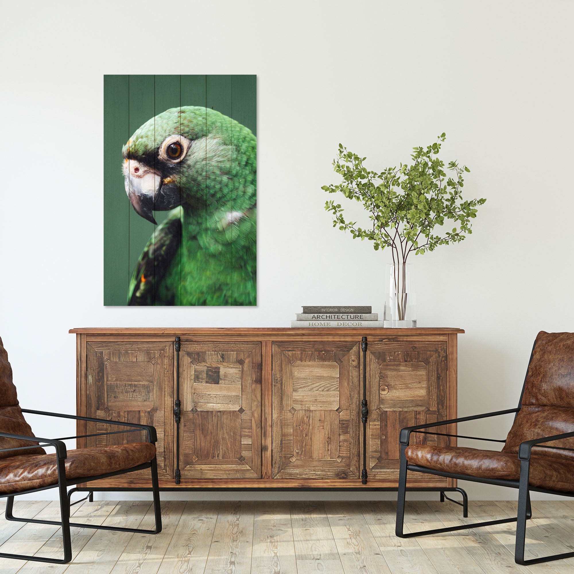 Bild Holz Papagei-30x40 cm