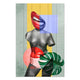 Obraz Wood Buntes Vintage-Collage-Design