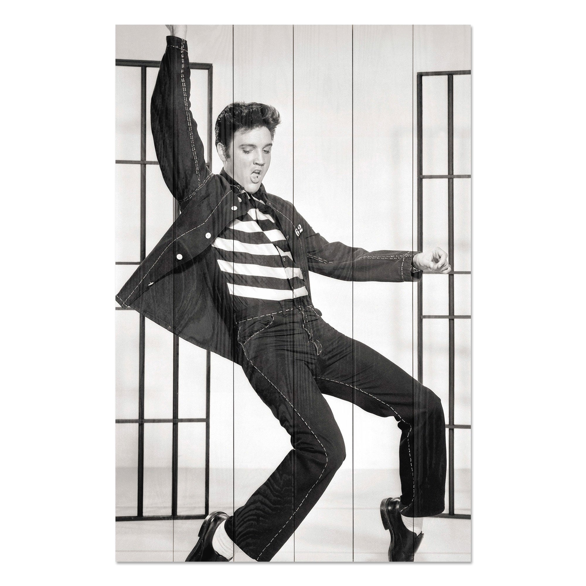 Wood Picture Elvis Dance-30x40 cm
