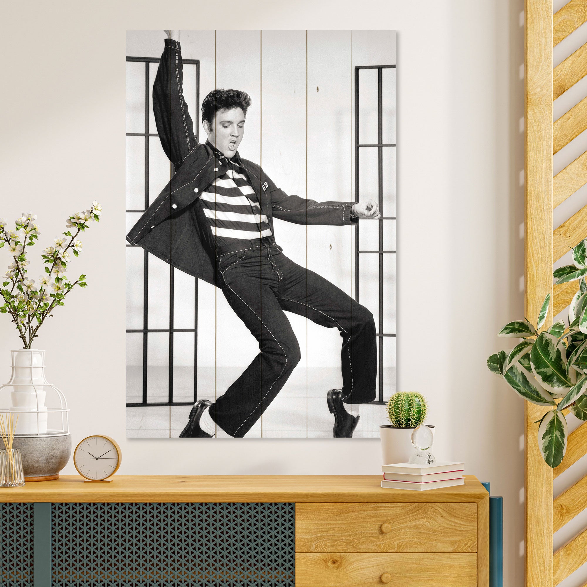 Wood Picture Elvis Dance-40x60 cm