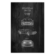 Bild Wood DeLorean Schwarz-60x90 cm