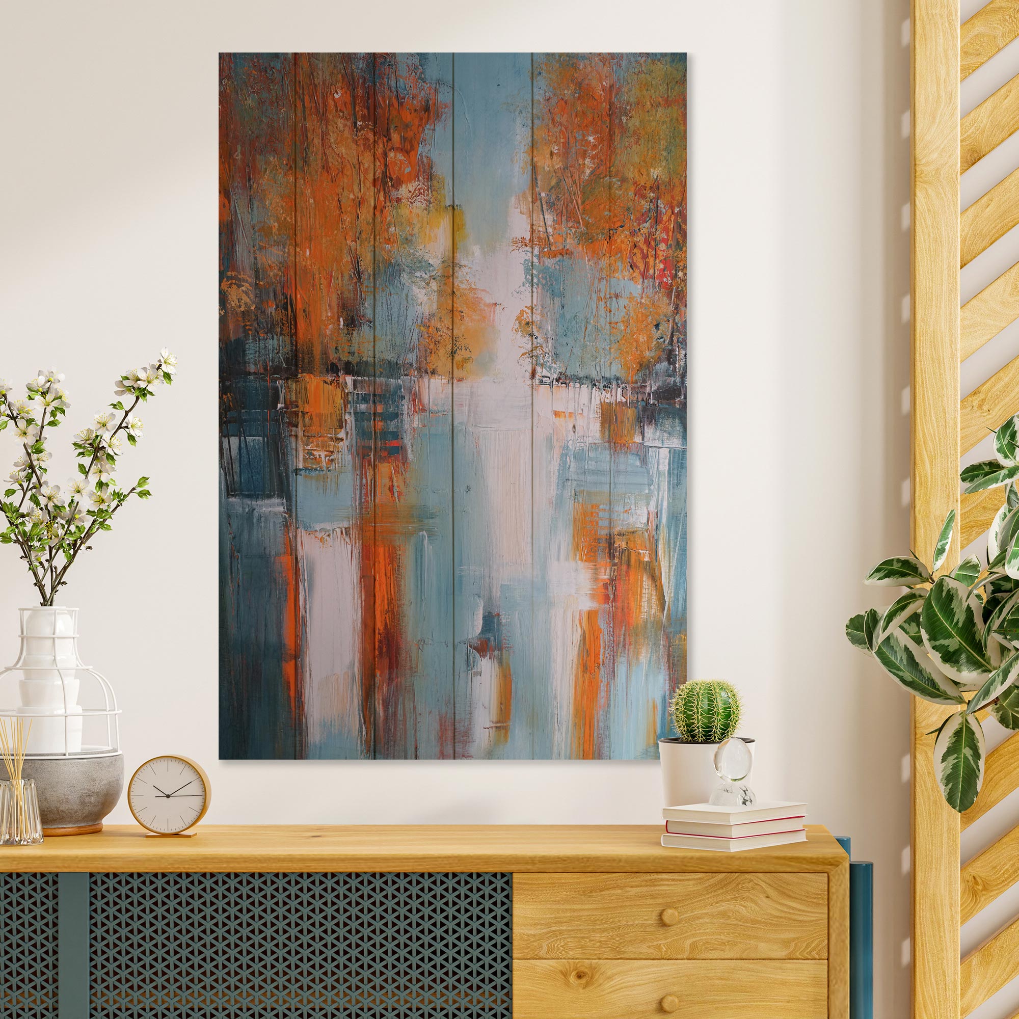 Bild Wood Abstrakte Landschaft-50x70 cm