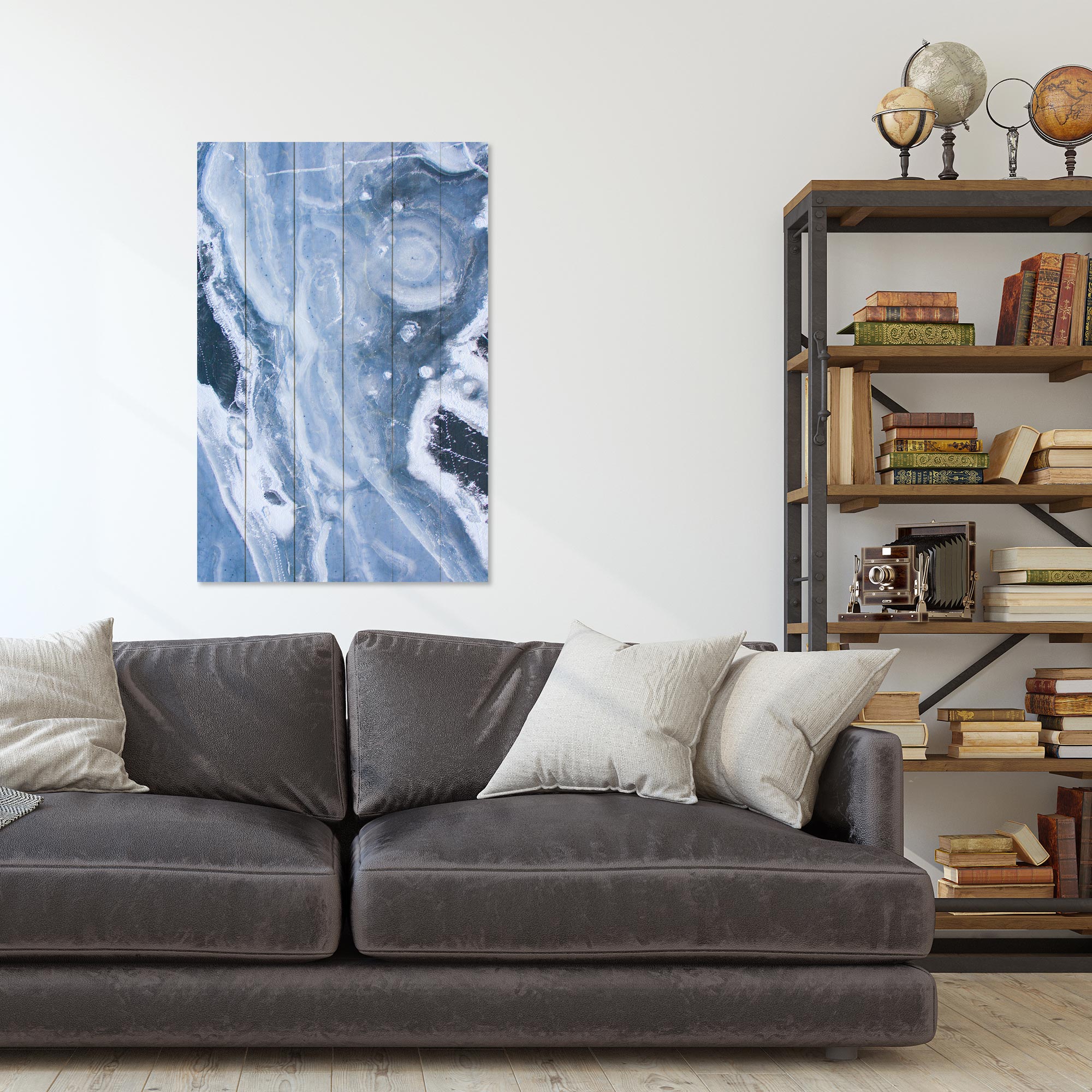 Bild Wood Blue Abstraction-60x90 cm