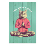 Obraz Wood I do what I want-50x70 cm
