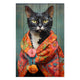 Bild Wood I see you Cat-50x70 cm