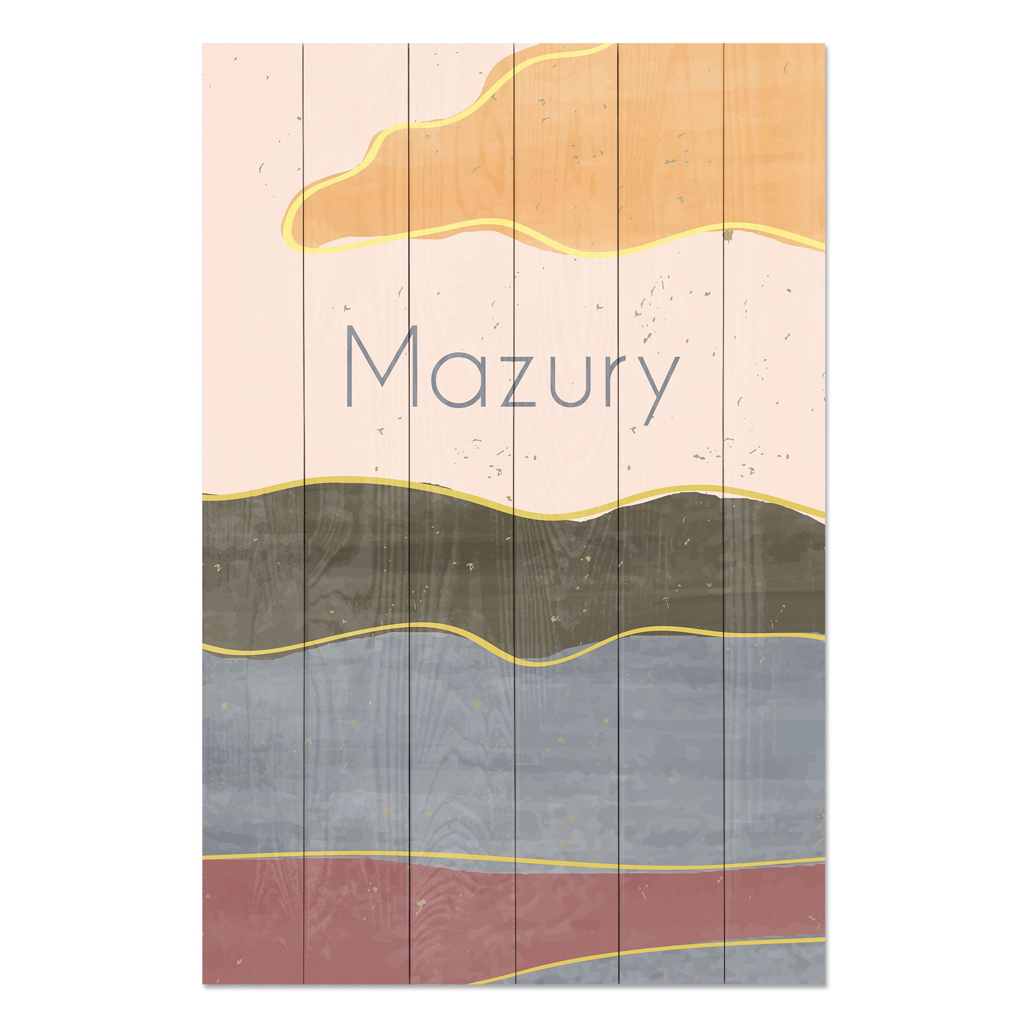 Obraz Dřevěné Mazury-30x40 cm