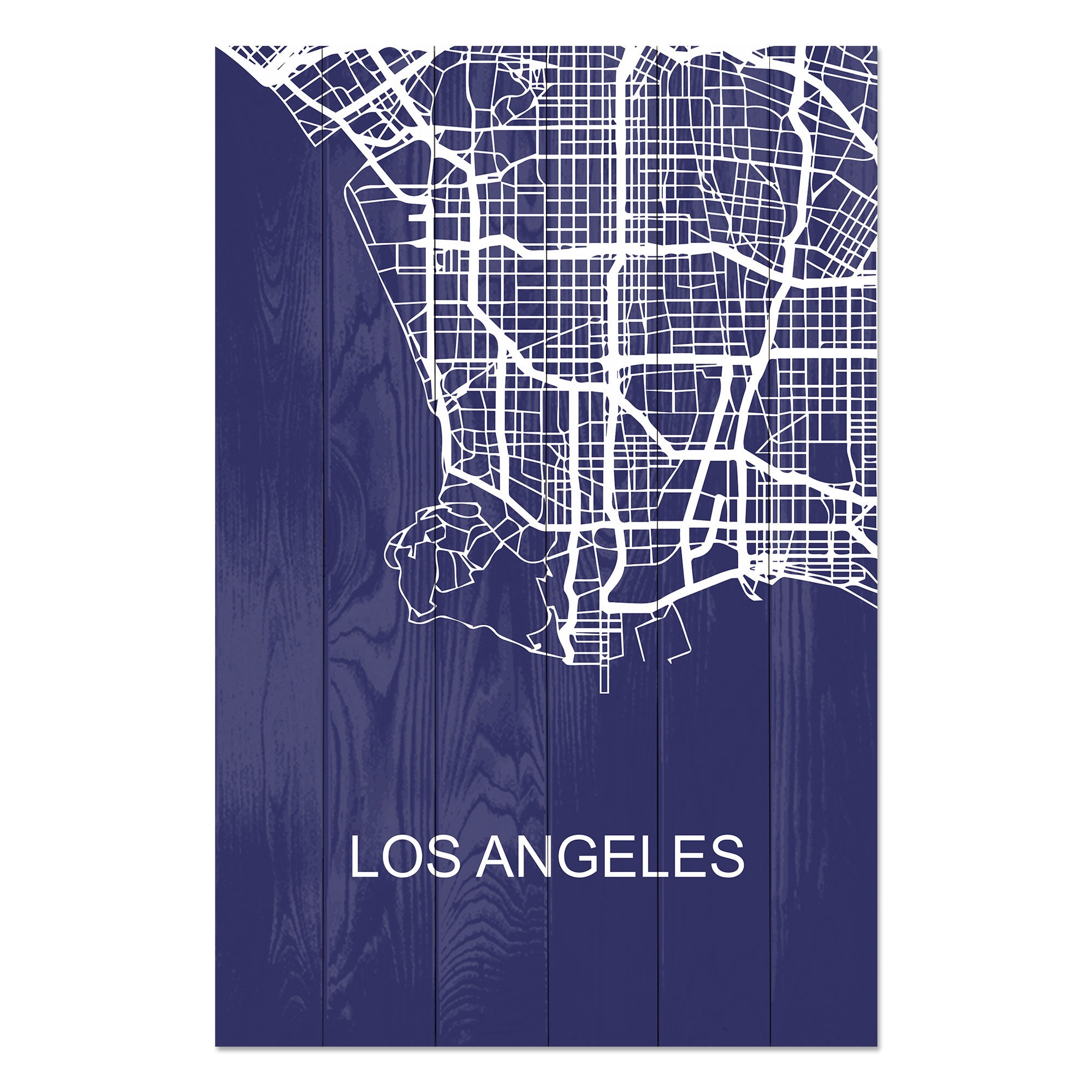 Wood Picture Los Angeles-50x70 cm