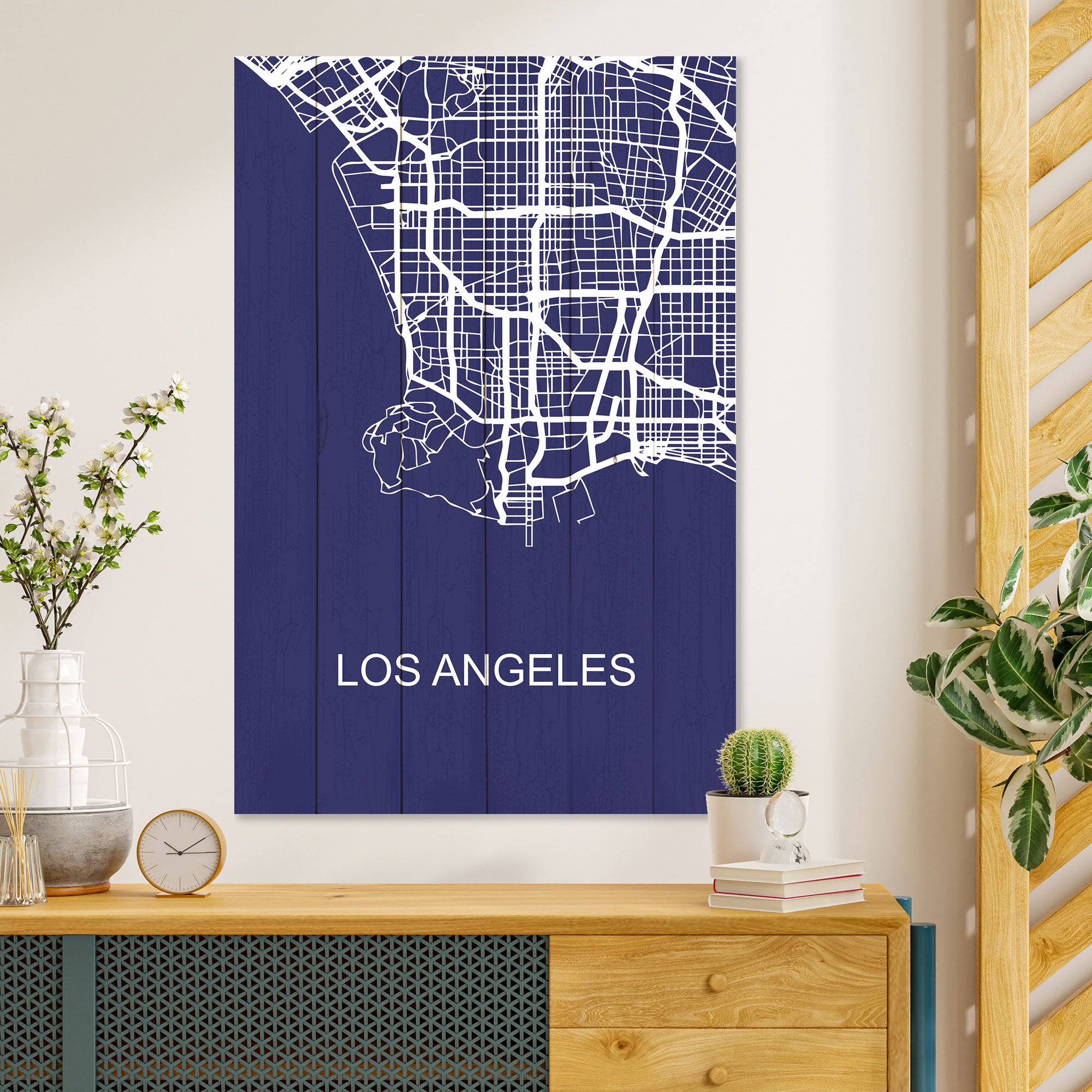 Wood Picture Los Angeles-50x70 cm