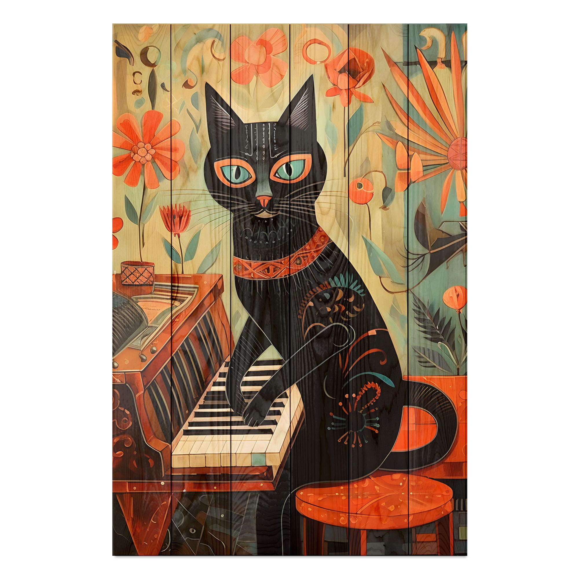 Obraz Wood Let me play on your nerves-30x30 cm