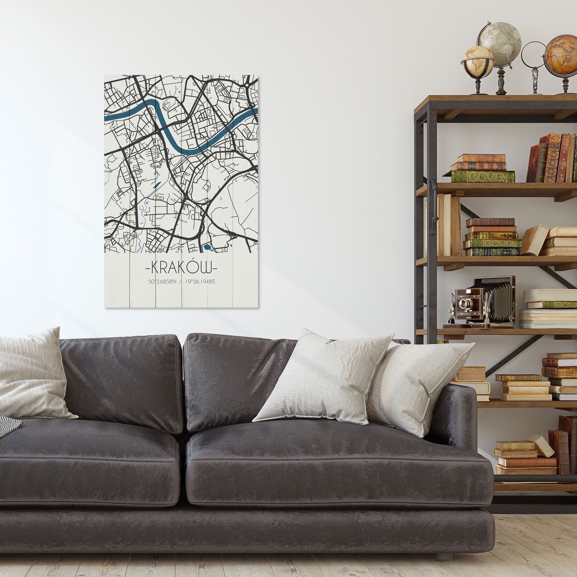 Obraz Wood Kraków-60x90 cm