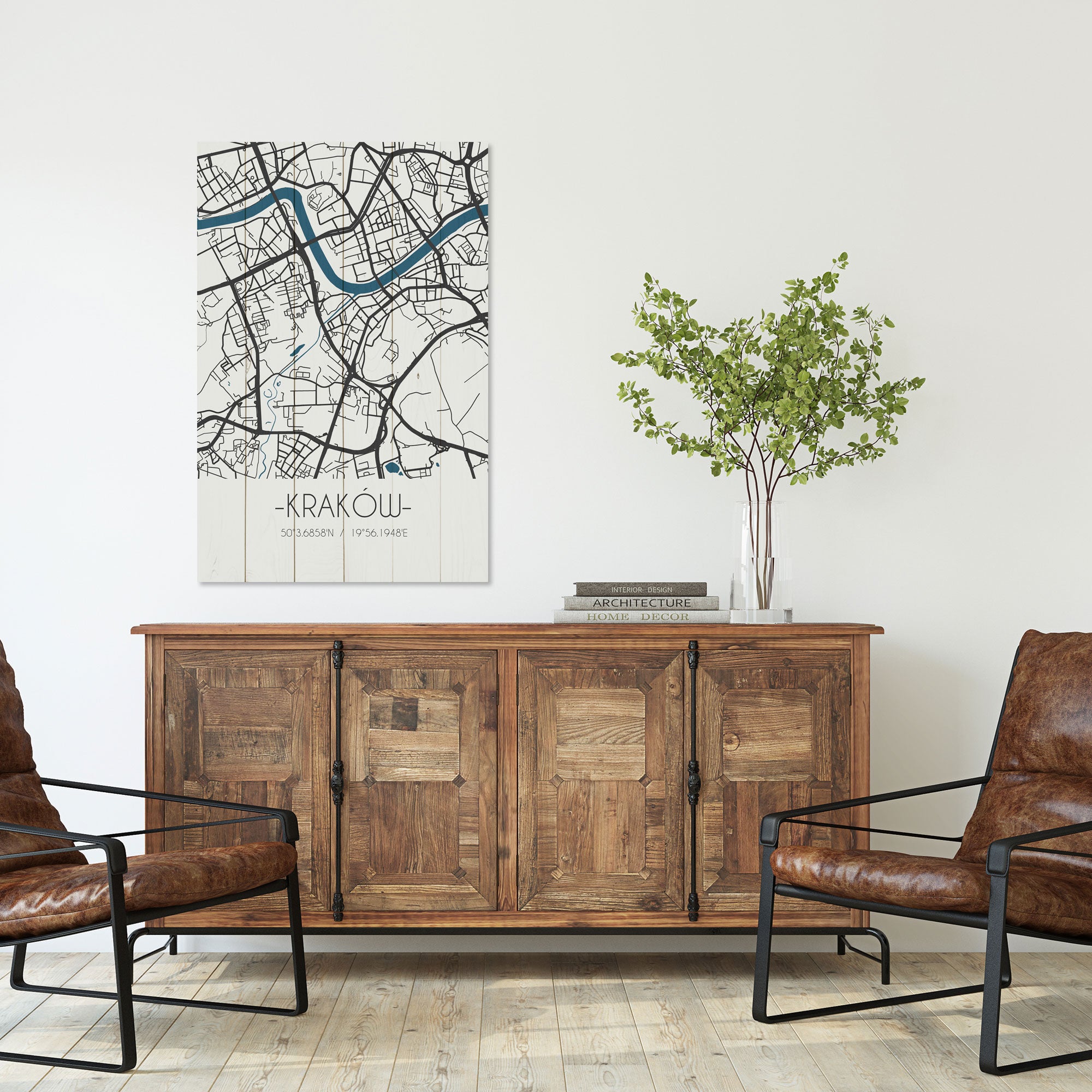 Obraz Wood Krakov-50x70 cm