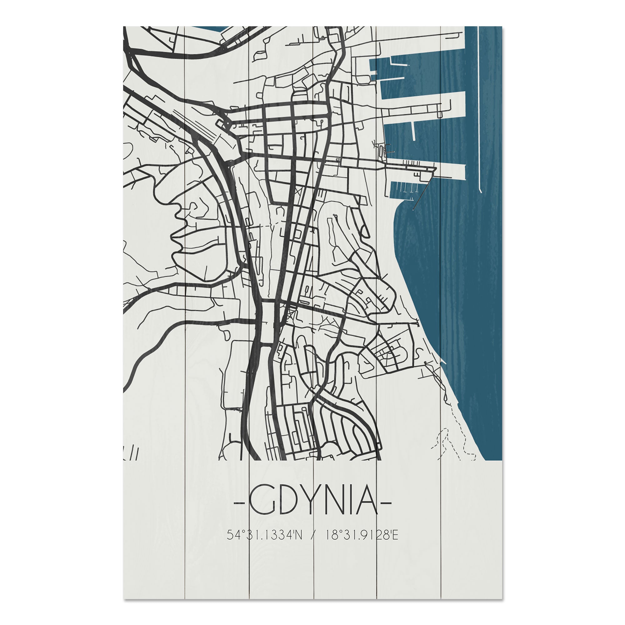 Bild Wood Gdynia-60x90 cm