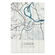 Obraz Wood Gdaňsk-50x70 cm