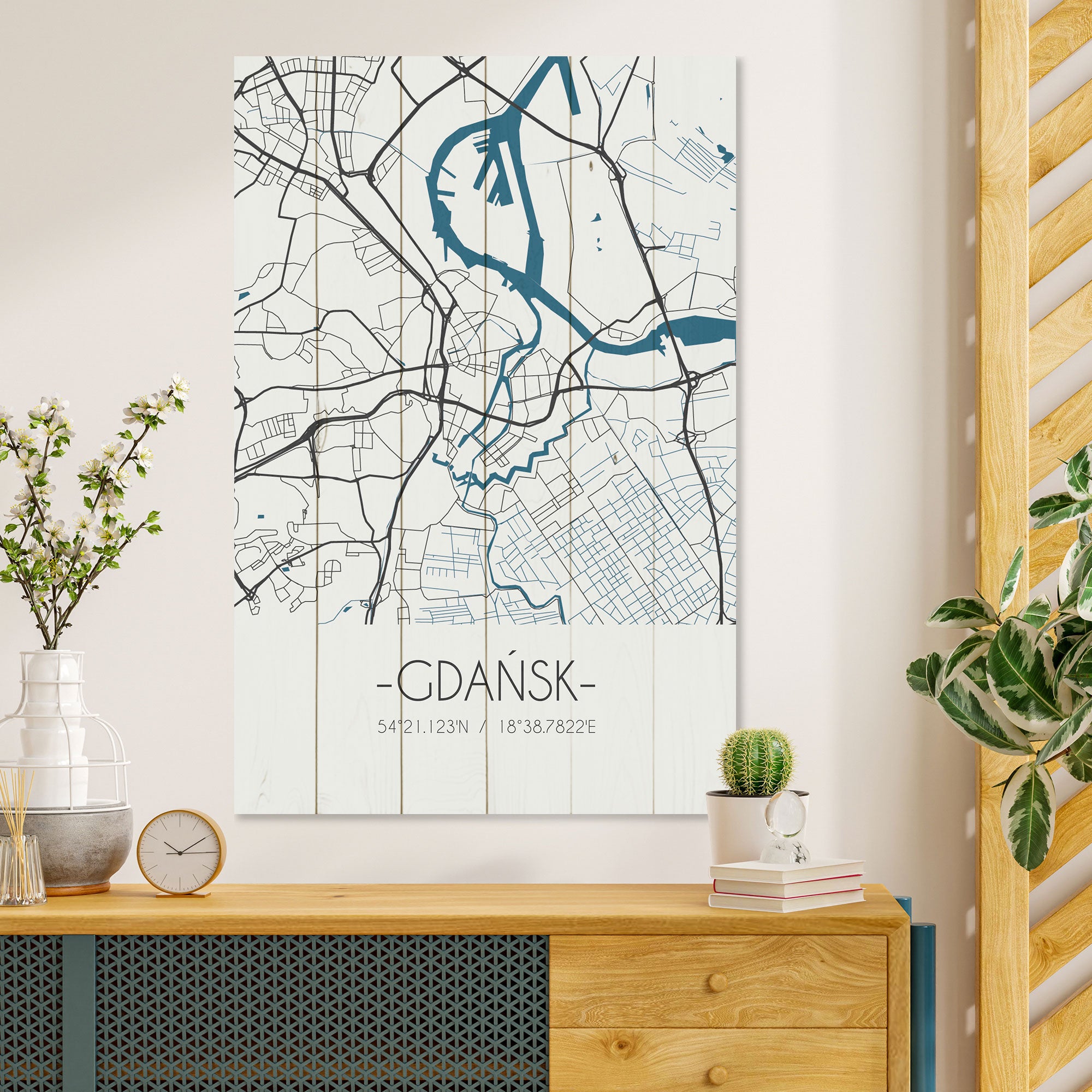 Obraz Wood Gdaňsk-30x40 cm