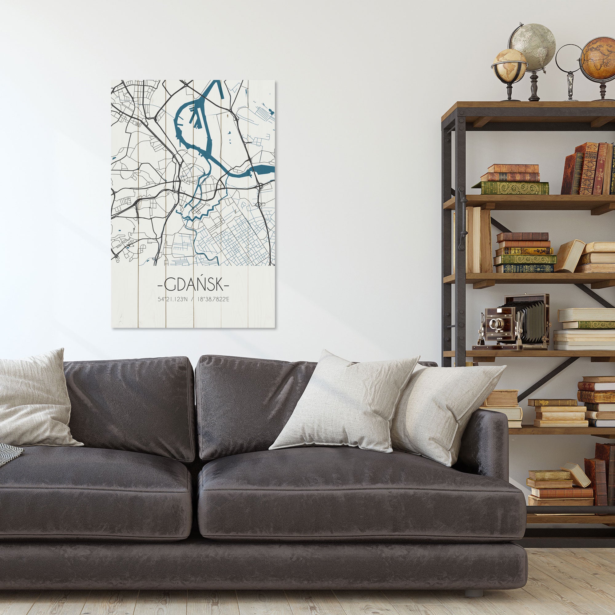 Obraz Wood Gdaňsk-30x40 cm